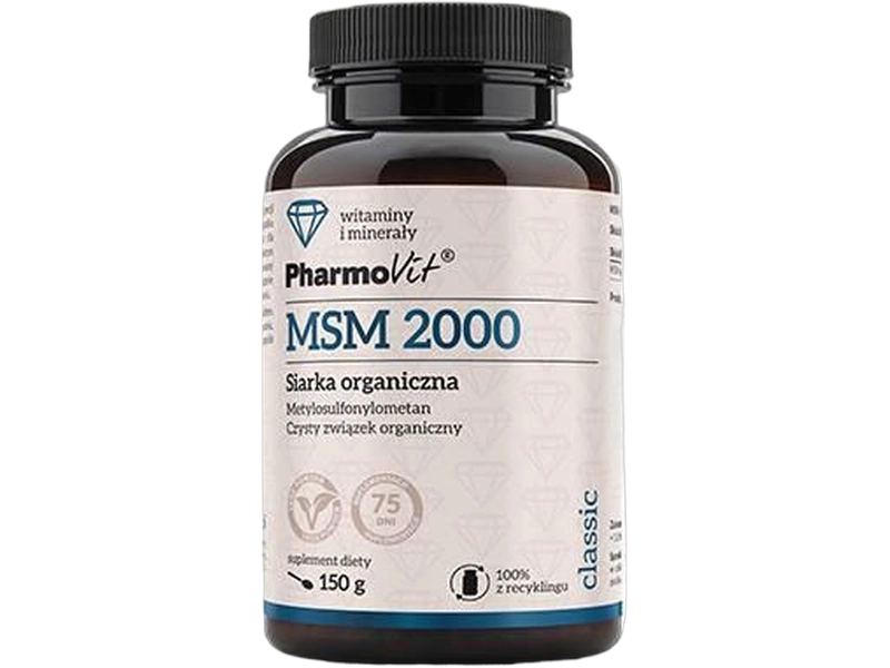 Pharmovit MSM siarka organiczna, proszek, 2000 mg