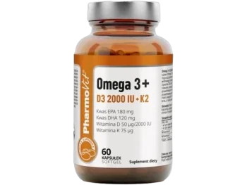 Zdjęcie produktu Pharmovit Omega 3+ D3 + K2, kapsułki miękkie