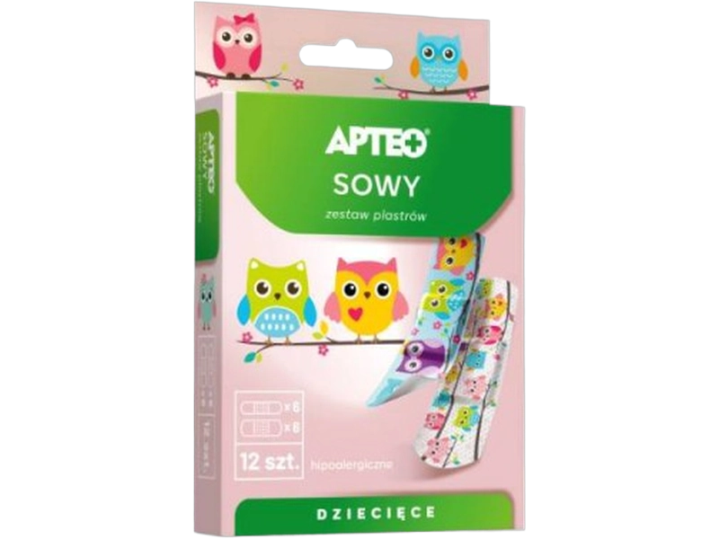 Plaster dla dzieci Apteo Sowki
