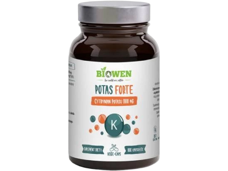 Potas forte cytrynian potasu Biowen, kapsułki, 396 mg