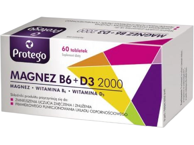 Protego Magnez B6+D3, tabletki