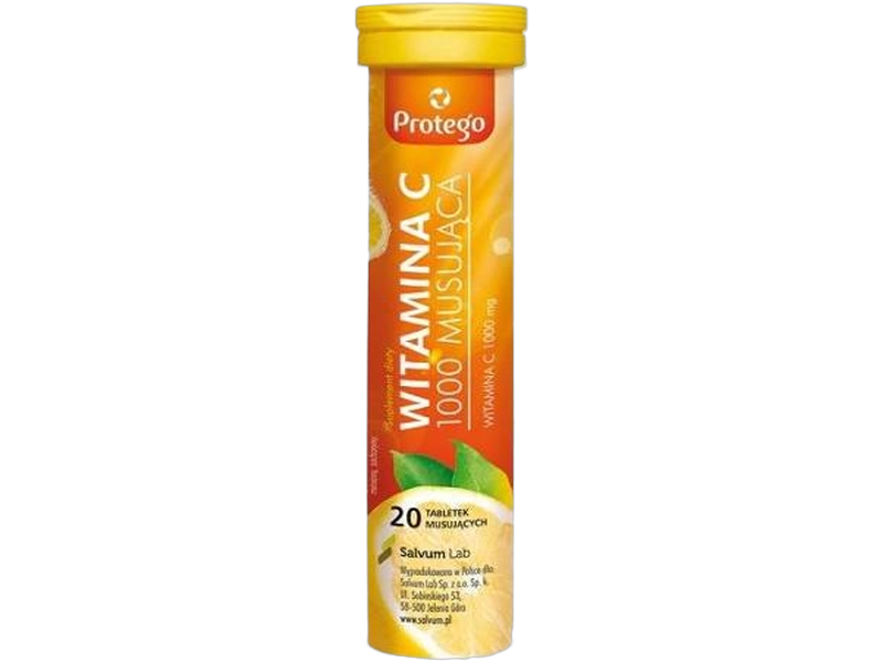 Protego Witamina C 1000 Musująca, tabletki musujące, 1000 mg