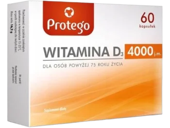 Zdjęcie produktu Protego Witamina D, kapsułki, 4000 j.m.