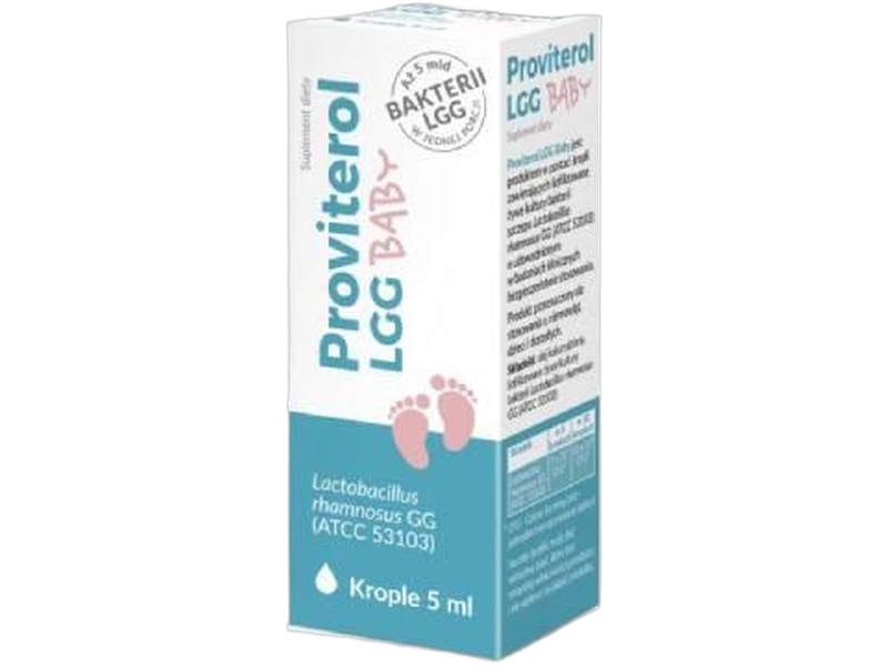 Proviterol LGG Baby, krople, 5 x 10^9 CFU w 5 kroplach