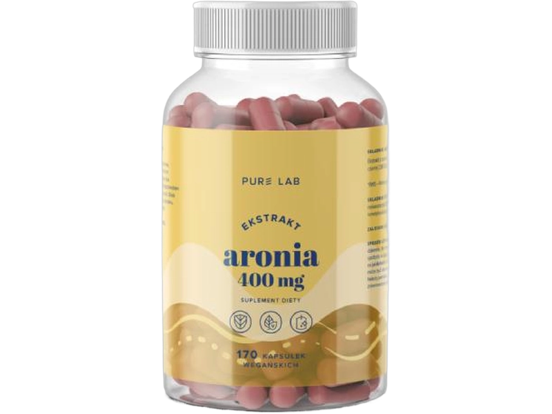 Pure Lab Ekstrakt z aronii czarnej, kapsułki, 400 mg