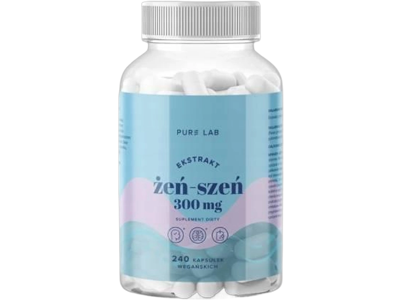 Pure Lab Ekstrakt z żeń-szenia, kapsułki, 300 mg