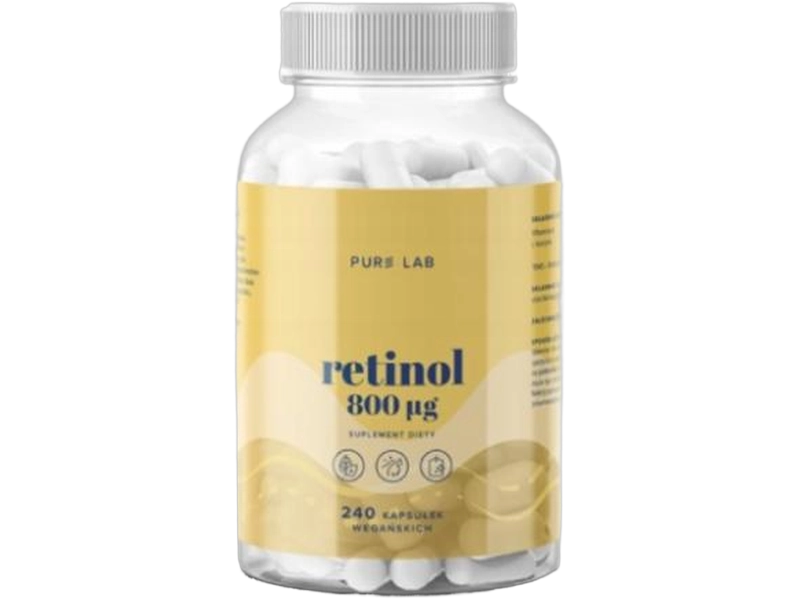 Pure Lab Retinol witamina A, kapsułki, 800 μg