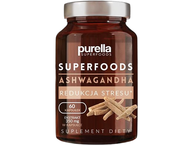 Purella Superfoods Ashwagandha, kapsułki, 350 mg
