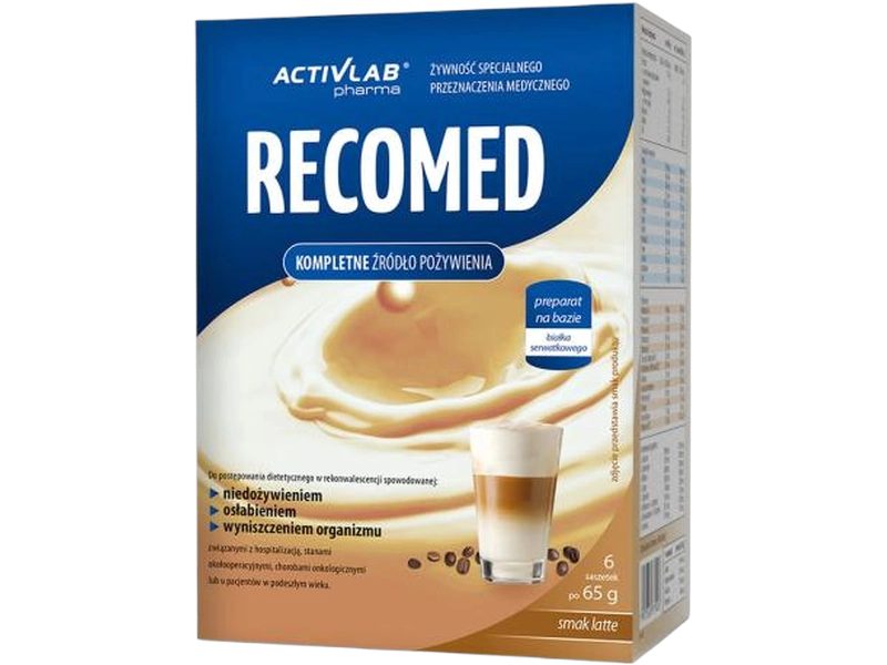 RecoMed, smak latte, proszek