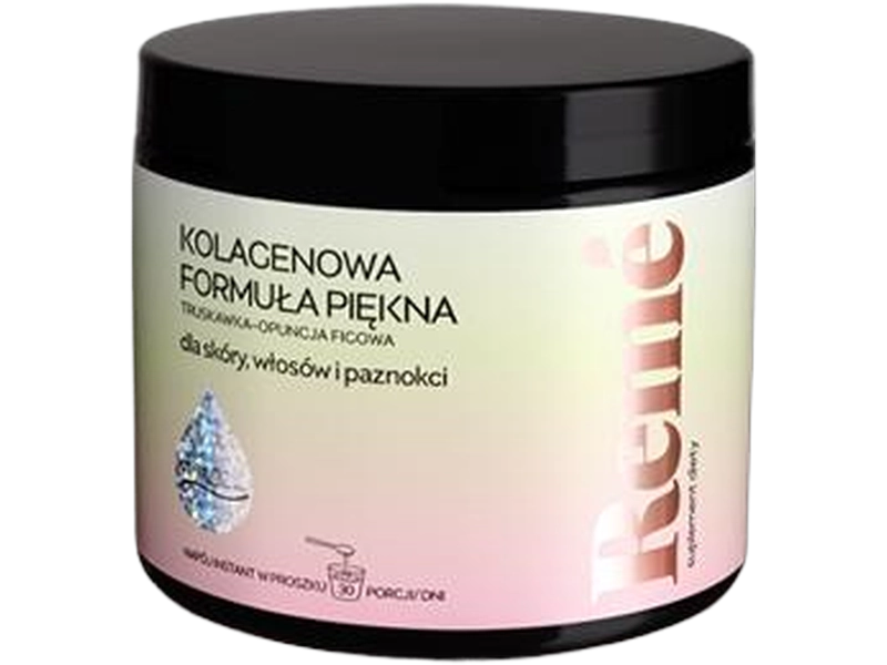 Reme Kolagenowa formuła piękna, truskawka, proszek, 2500 mg