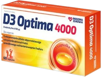 Zdjęcie produktu Rodzina Zdrowia D3 Optim, kapsułki, 4000 j.m.