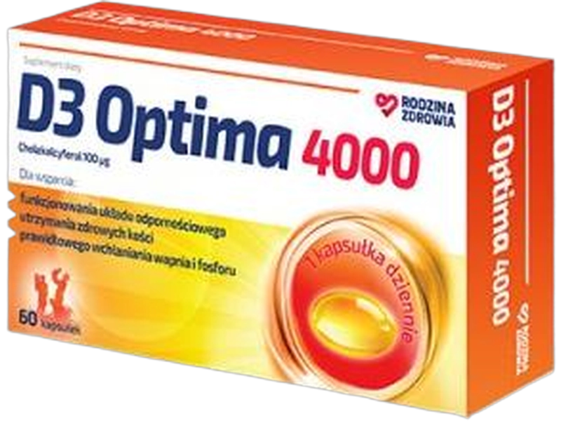 Rodzina Zdrowia D3 optim, kapsułki, 100 μg (4000 j.m.)