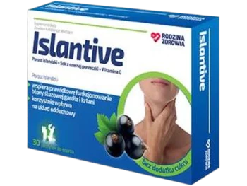 Zdjęcie produktu Rodzina Zdrowia Islantive, pastylki do ssania