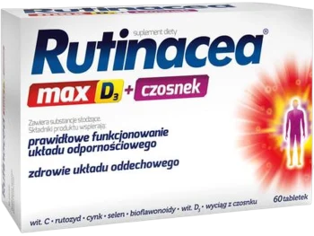 Rutinacea Max D3 + czosnek, tabletki