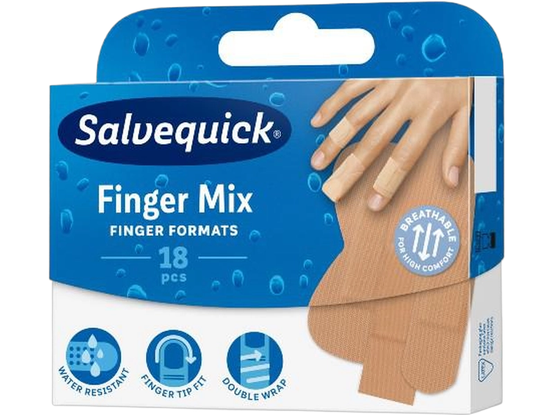 Salvequick Plastry na rany Finger Mix na skaleczenia palców