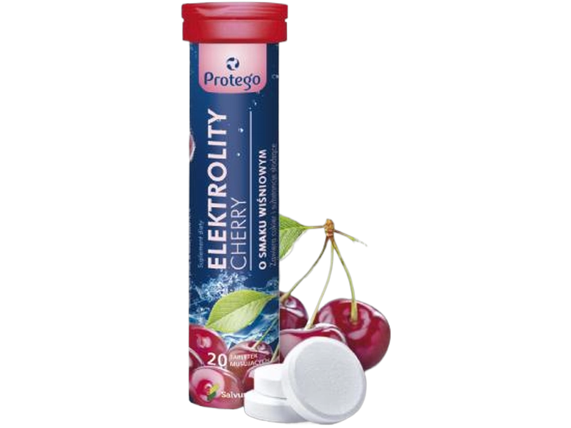Salvum Lab Protego elektrolity, cherry, tabletki musujące