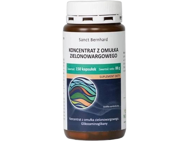 Sanct Bernhard Omułek zielonowargowy, kapsułki, 500 mg