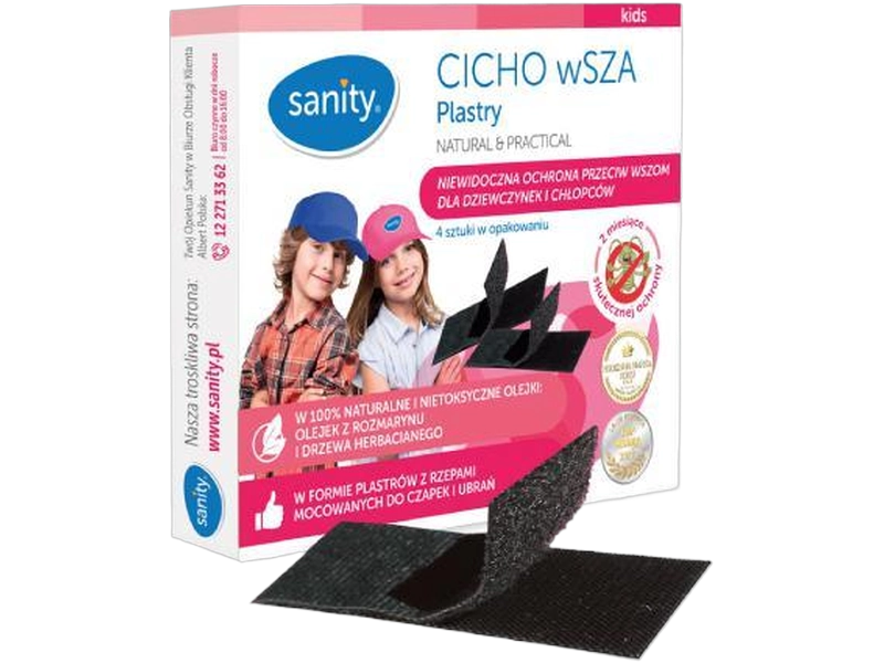 Sanity Cicho wsza plastry na wszy, plaster