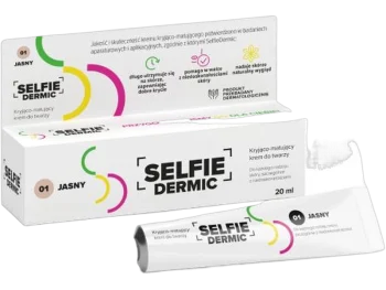 Zdjęcie produktu Selfiedermic krem kryjąco matujący do twarzy, 01 jasny