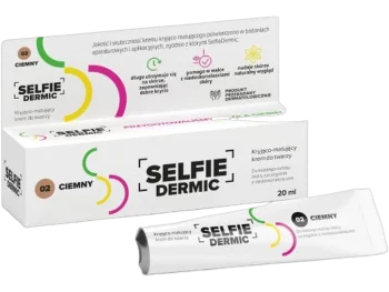 Zdjęcie produktu Selfiedermic krem kryjąco matujący do twarzy, 02 ciemny