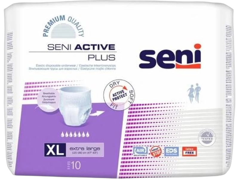Seni Active Plus rozmiar XL, pieluchomajtki