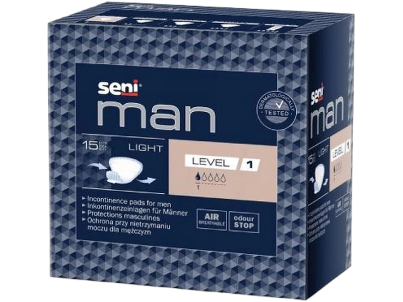 Seni Man Light Level 1, wkładki urologiczne
