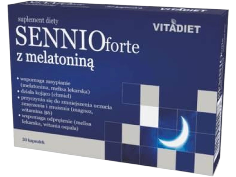 Sennio forte z melatoniną, kapsułki twarde
