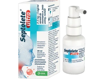 Zdjęcie produktu Septolete Ultra, aerozol, 1,5 mg/ml + 5 mg/ml