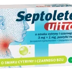 Septolete ultra, smak cytryny i czarnego bzu, pastylki twarde, 3 mg + 1 mg