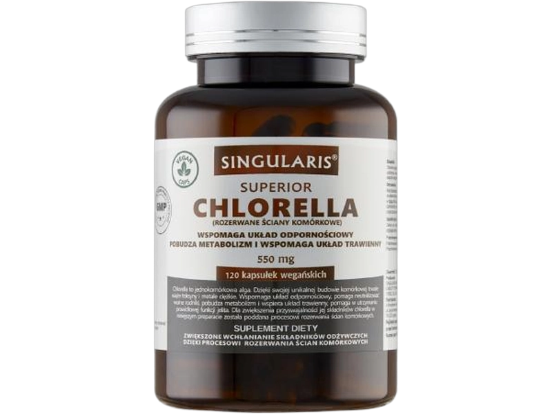 Singularis Chlorella, kapsułki, 550 mg