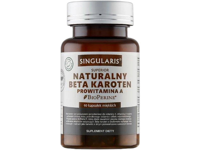 Singularis Naturalny beta karoten, kapsułki miękkie, 8 mg
