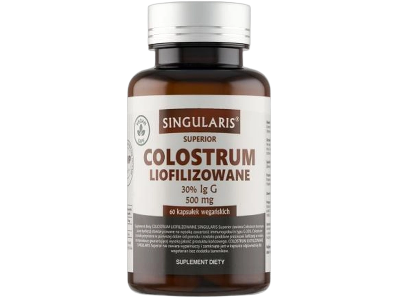 Singularis Superior Colostrum liofilizowane, kapsułki, 500 mg