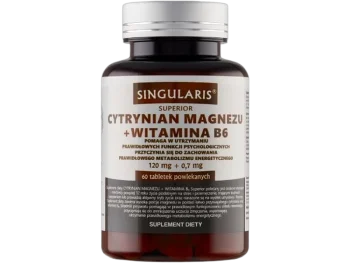 Zdjęcie produktu Singularis Superior cytrynian magnezu + witamina B6, tabletki