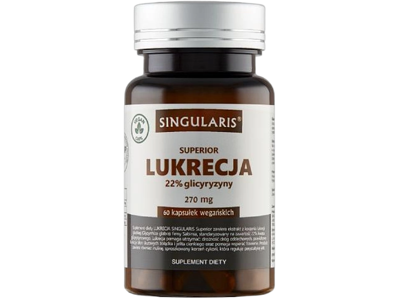 Singularis Superior Lukrecja 22% glicyryzyny, kapsułki, 59,4 mg