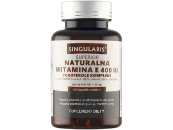 Zdjęcie produktu Singularis Superior naturalna wit. E tokoferole, kapsułki miękkie, 268 mg