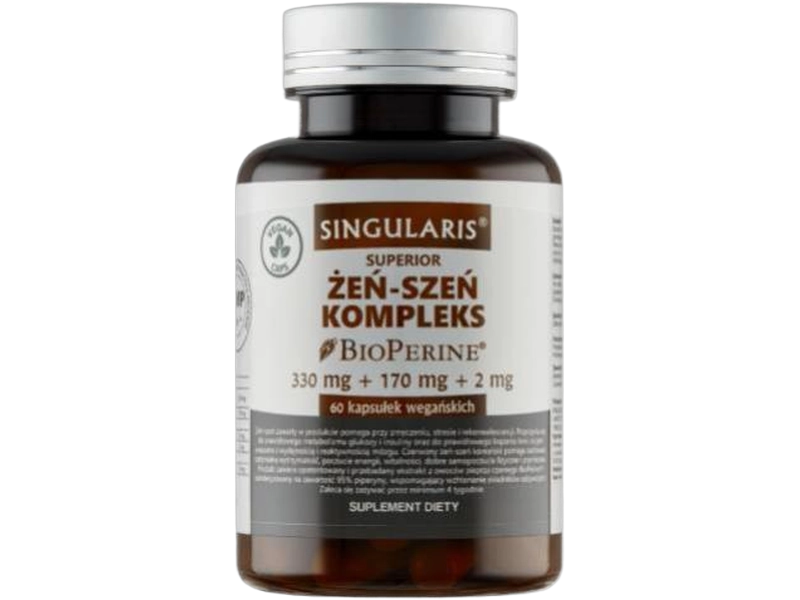 Singularis Żeń-szeń kompleks Bioperine, kapsułki