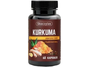 Skoczylas Kurkuma + piperyna imbir resweratrol kwercetyna, kapsułki