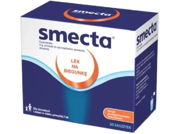 Zdjęcie produktu Smecta na biegunkę, smak pomarańczowo-waniliowy, saszetki, 3 g