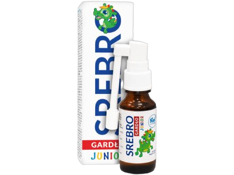 Srebro Gardło Junior, aerozol do gardła