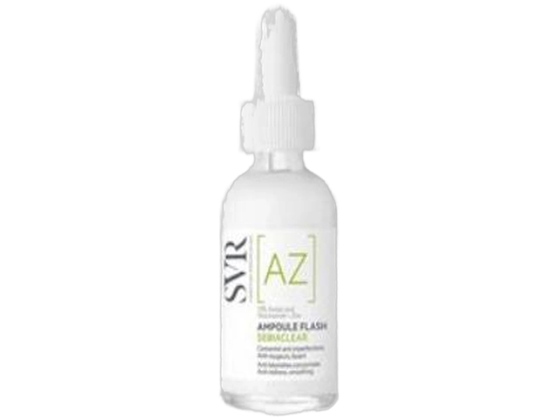 SVR Sebiaclear Ampoule Flash wygładzający koncentrat korygujący niedoskonałości i zaczerwienienia, serum