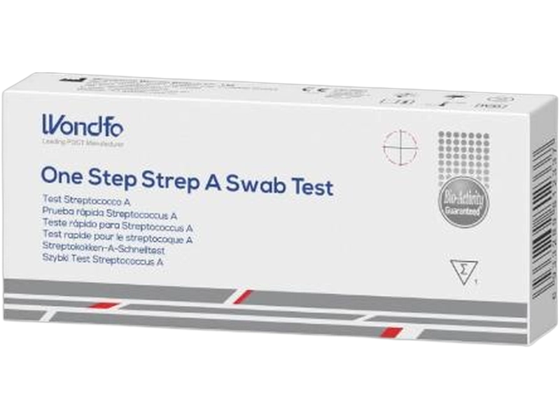 Test angina Strep A (do samokontroli), test diagnostyczny