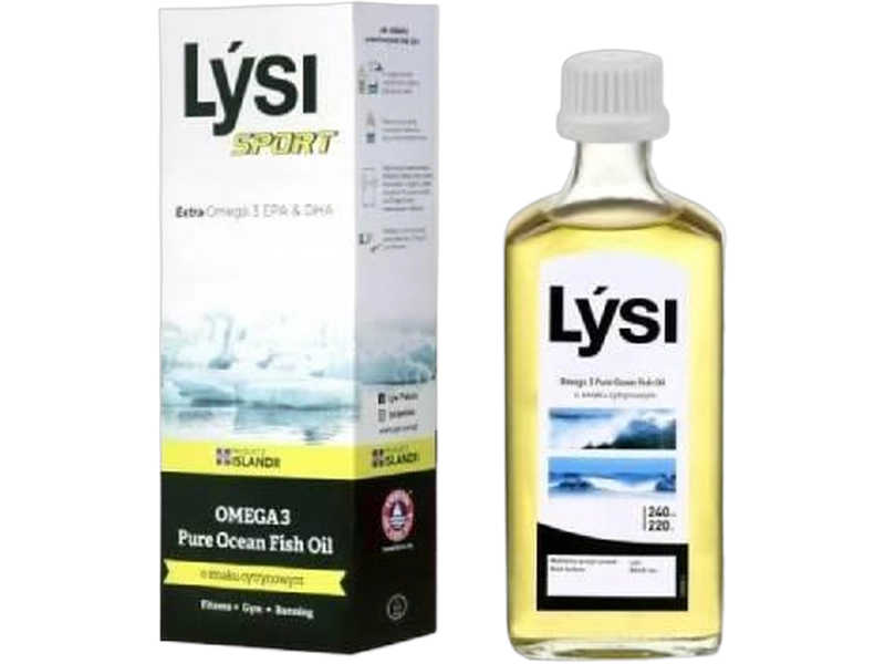 Tran islandzki Lýsi Sport, płyn doustny