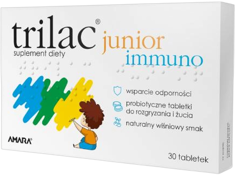 Trilac Junior immuno, tabletki do rozgryzania i żucia