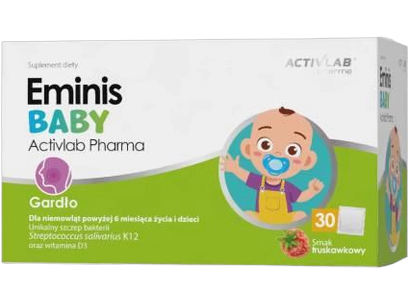 Unipro ActivLab Pharma Eminis baby smak truskawka, proszek
