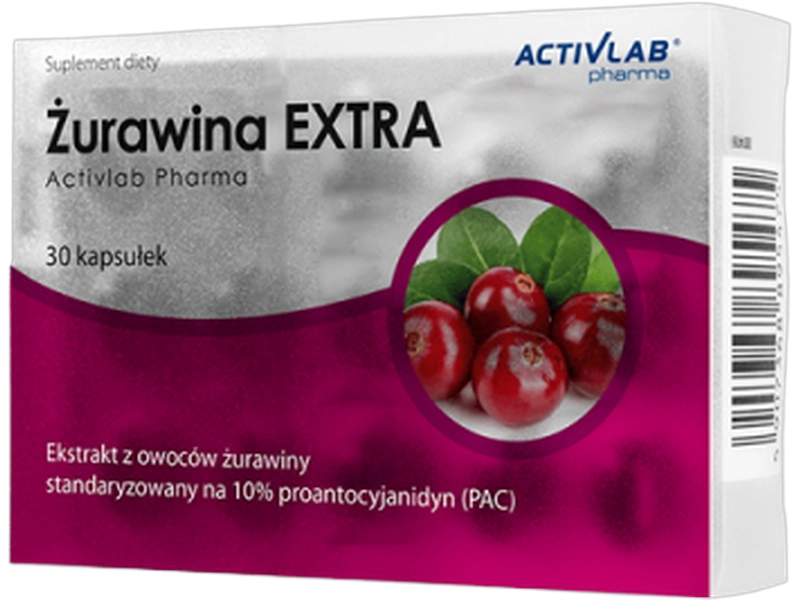 Unipro Żurawina extra, kapsułki, 350 mg + 100 mg