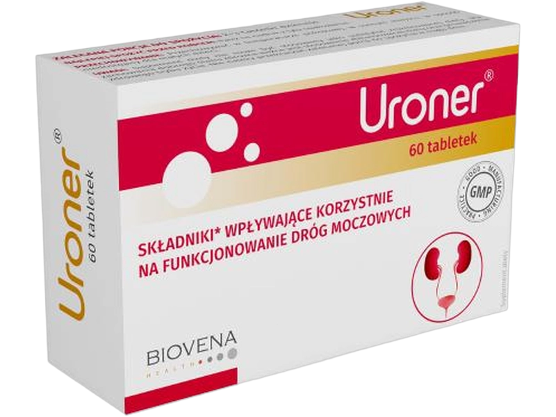 Uroner, tabletki, 200 mg (2 tabletki), 300 mg (3 tabletki)