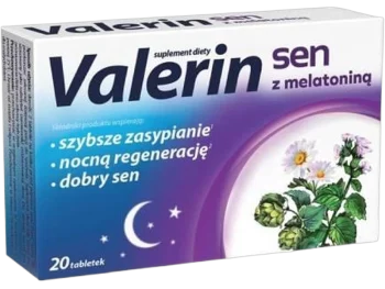 Zdjęcie produktu Valerin Sen z melatoniną, tabletki