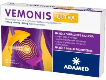 Vemonis ultra, tabletki powlekane, 400 mg + 60 mg + 80 mg