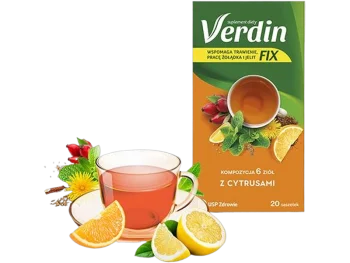 Zdjęcie produktu Verdin Fix, mieszanka ziołowa z cytrusami, saszetki
