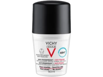 Zdjęcie produktu Vichy Homme antyperspirant w kulce przeciw śladom na ubraniach, roll-on